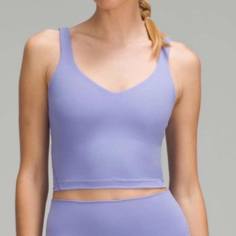 LULULEMON ALIGN PURPLE WORKOUT YOGA TOP SIZE 12